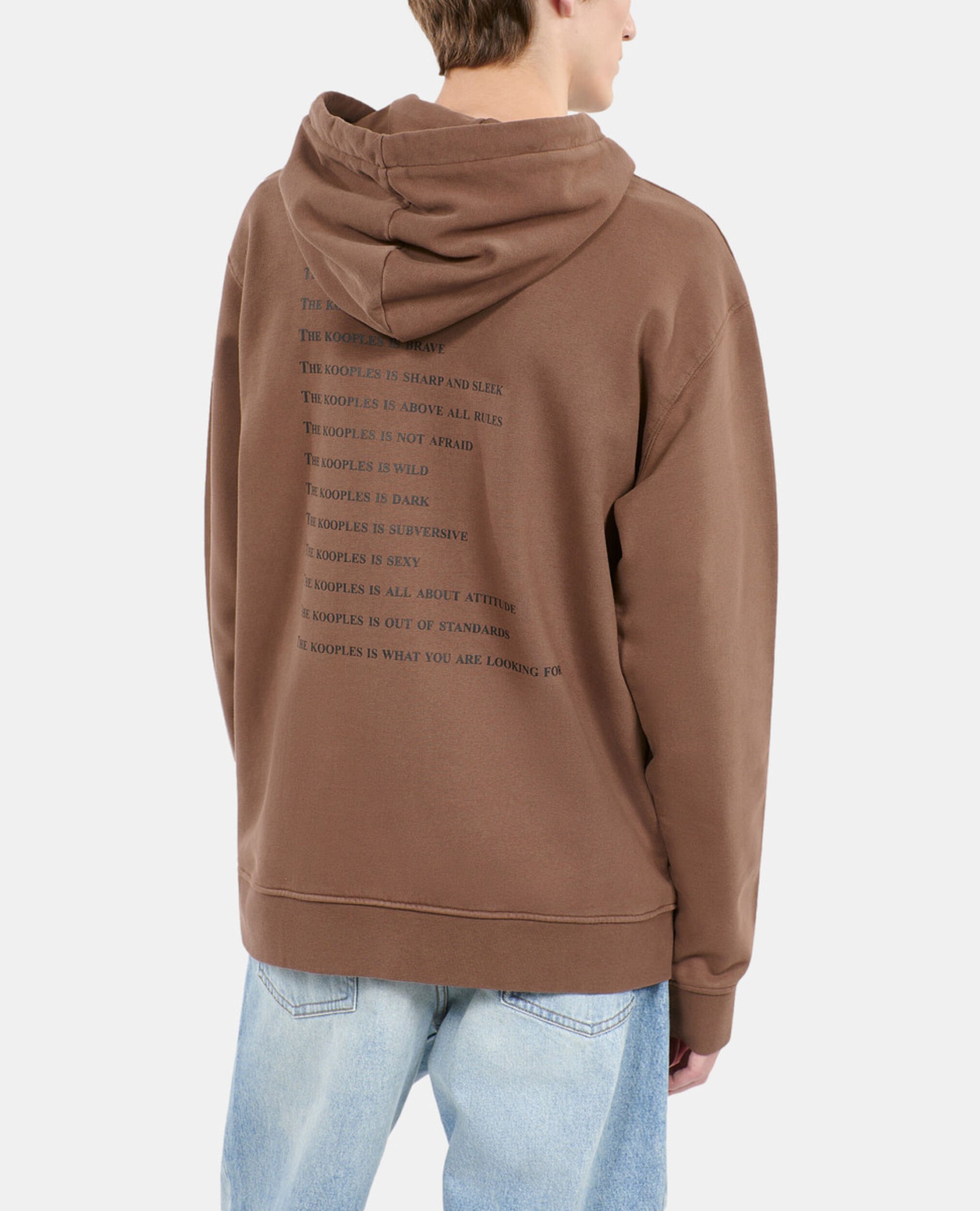 Brown What is hoodie, BROWN, hi-res image number null
