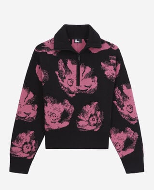 The Kooples MUJER BLACK / PINK jersey negro flores