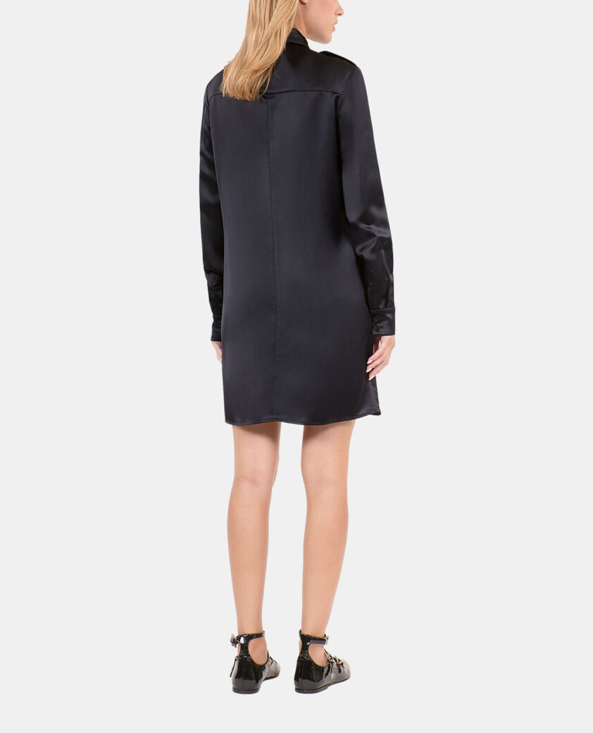 The Kooples F NAVY short navy blue safari dress