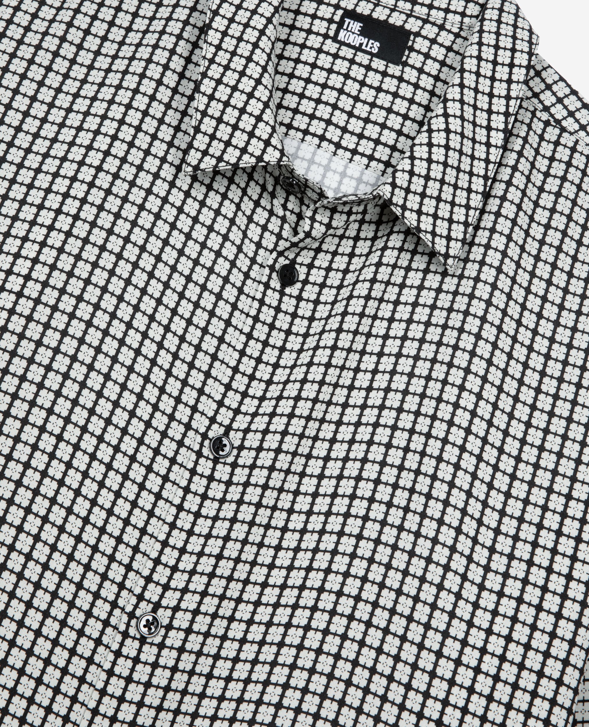 Chemise imprimé fleuri, BLACK WHITE, hi-res image number null
