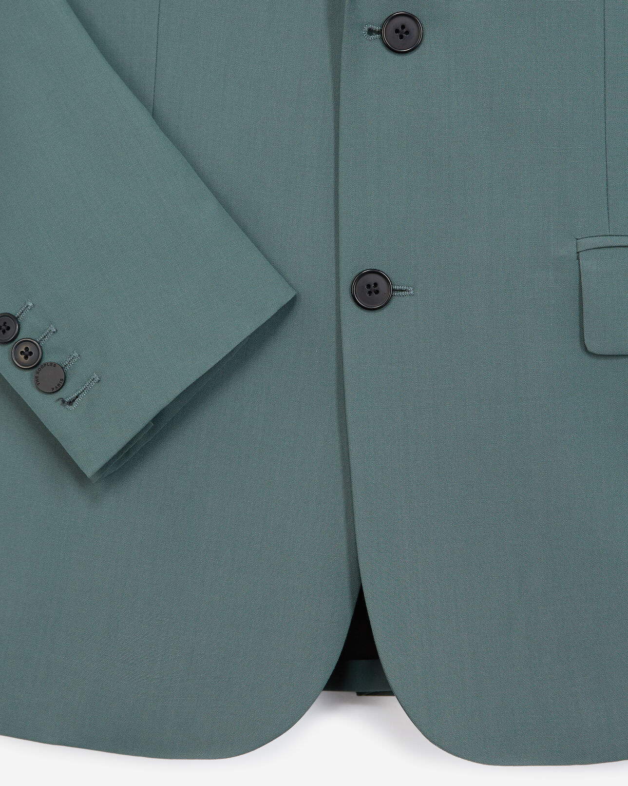 The Kooples MEN GREEN green wool jacket with lapels
