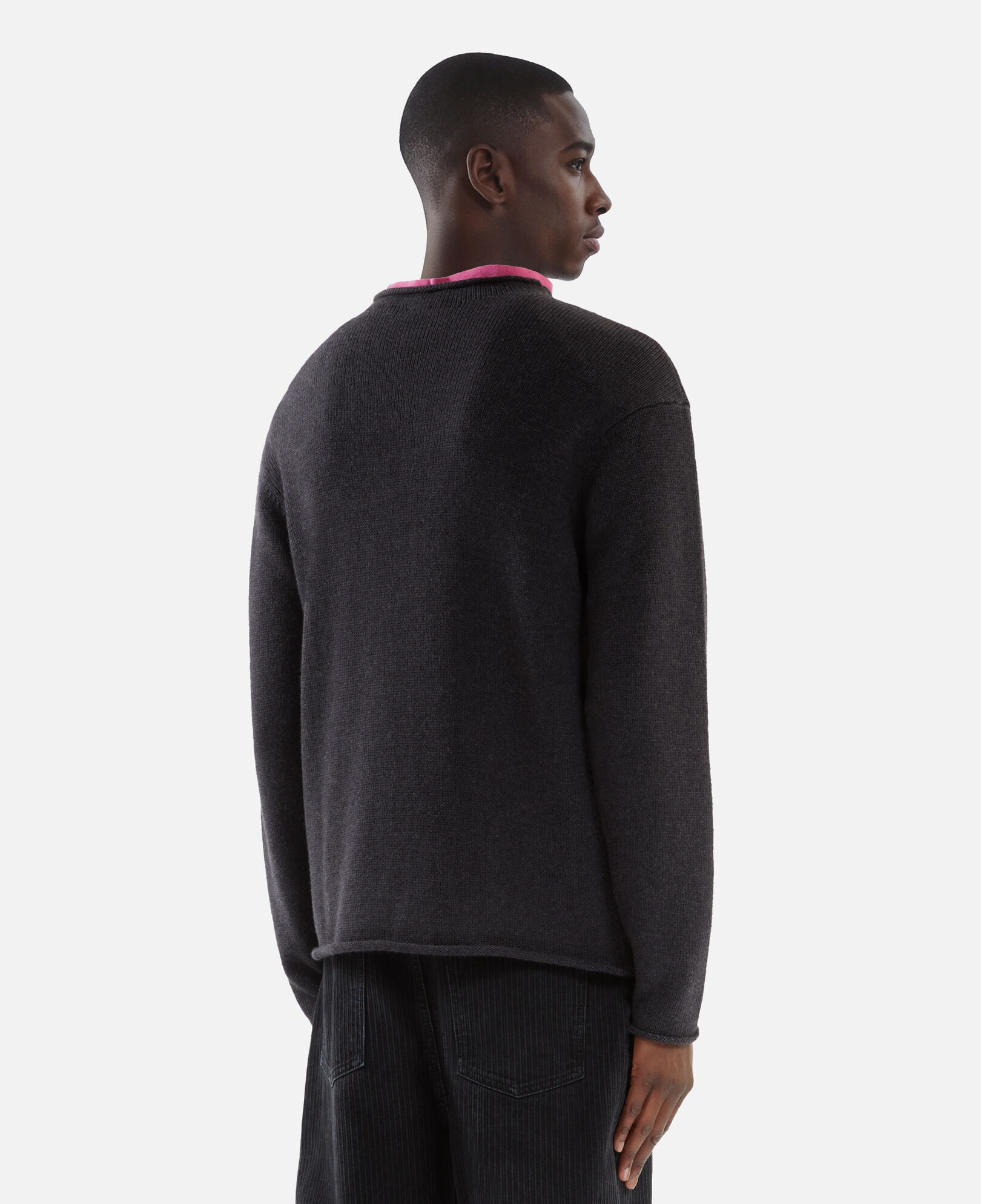 The Kooples MEN MIDDLE GREY MEL gray wool sweater