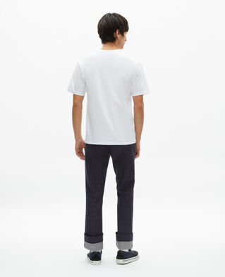 The Kooples H WHITE t-shirt with white flocking