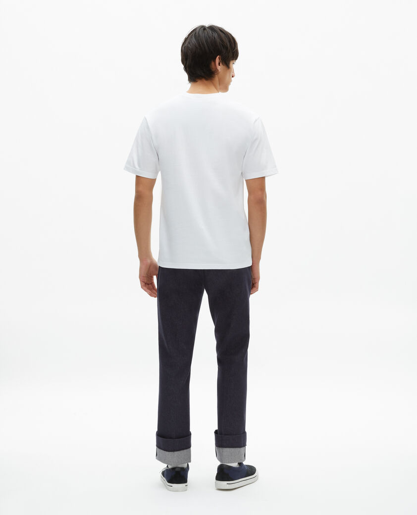 The Kooples HERREN WHITE t-shirt mit weißer beflockung