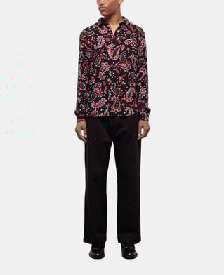The Kooples H BLACK - RED printed shirt