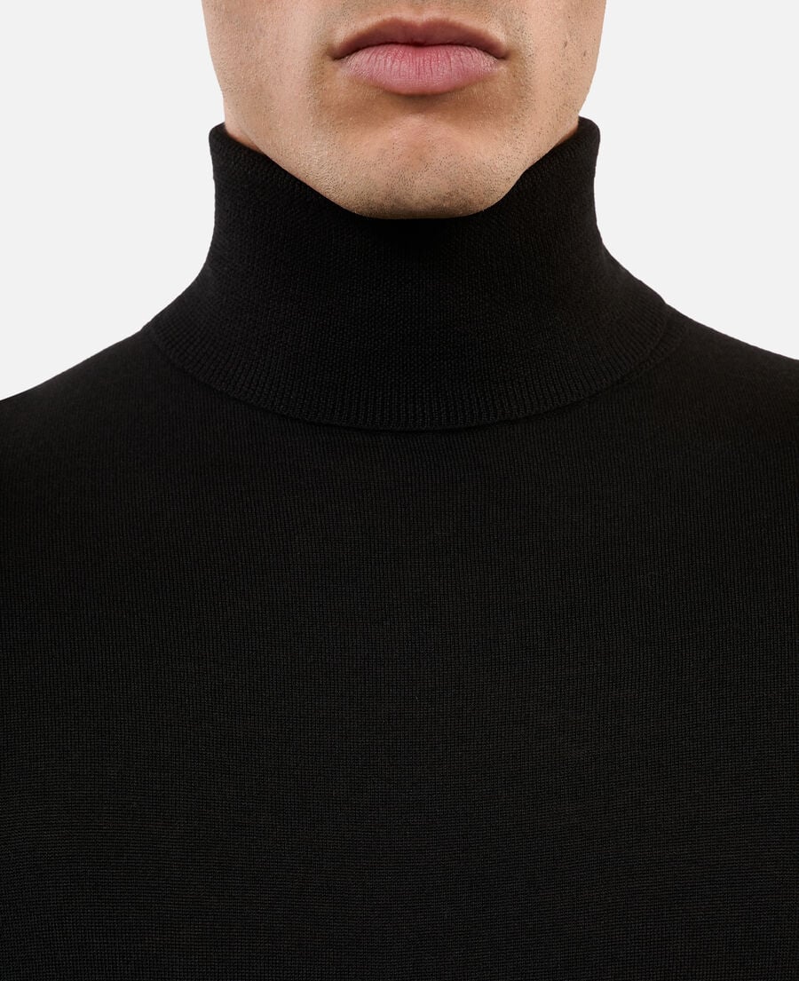 The Kooples HERREN BLACK schwarzer wollpullover