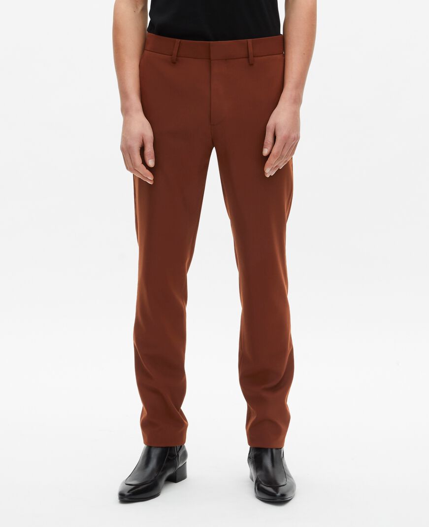 The Kooples HOMME ROUILLE pantalon de costume marron