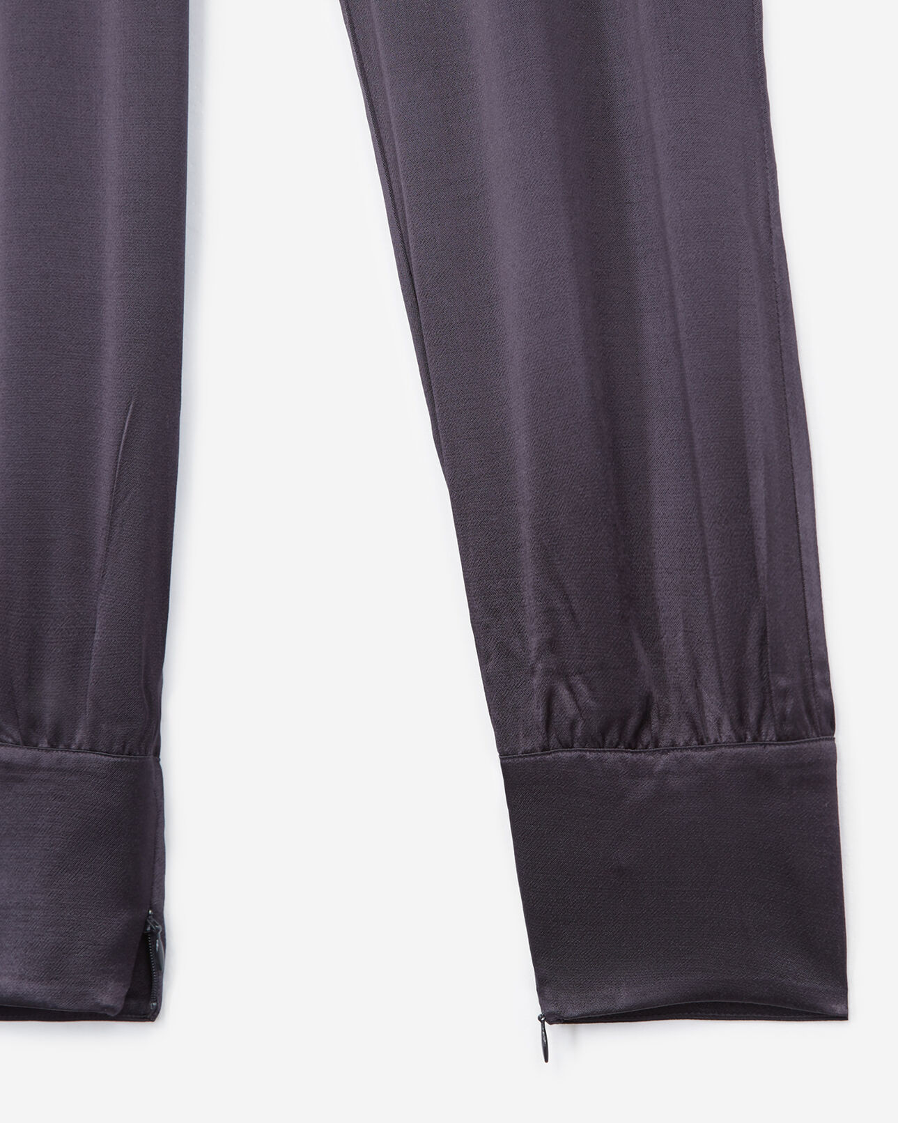 The Kooples DAMEN NAVY blaue viskosehose mit elastischem taillenbund