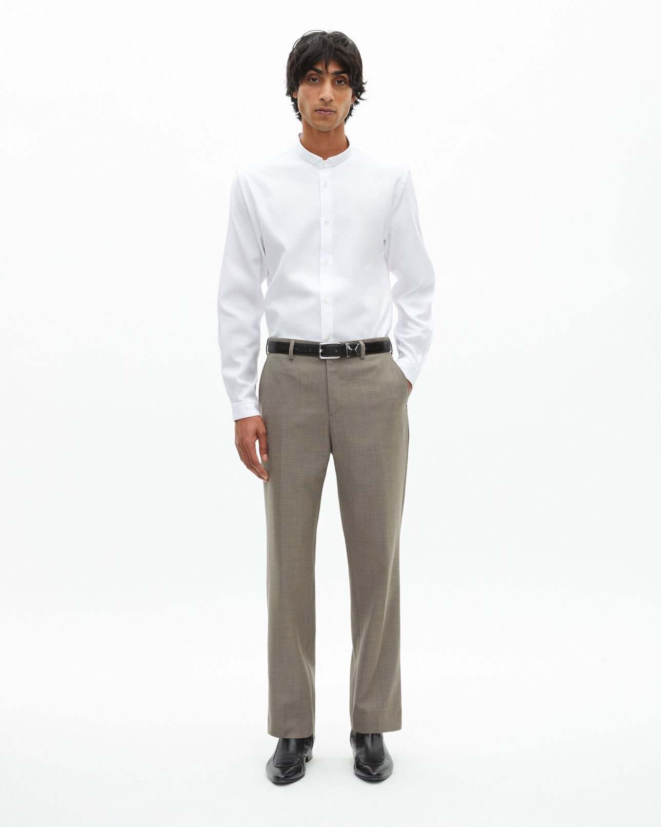The Kooples H WHITE formal shirt with white collar