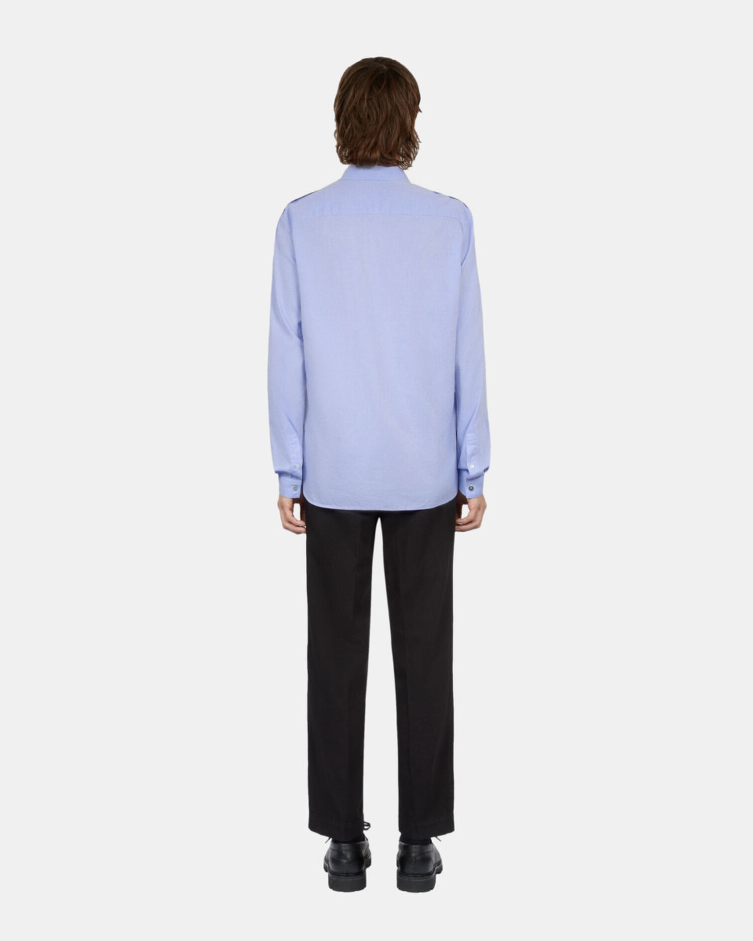 Sky blue chevron shirt, LIGHT BLUE, hi-res image number null