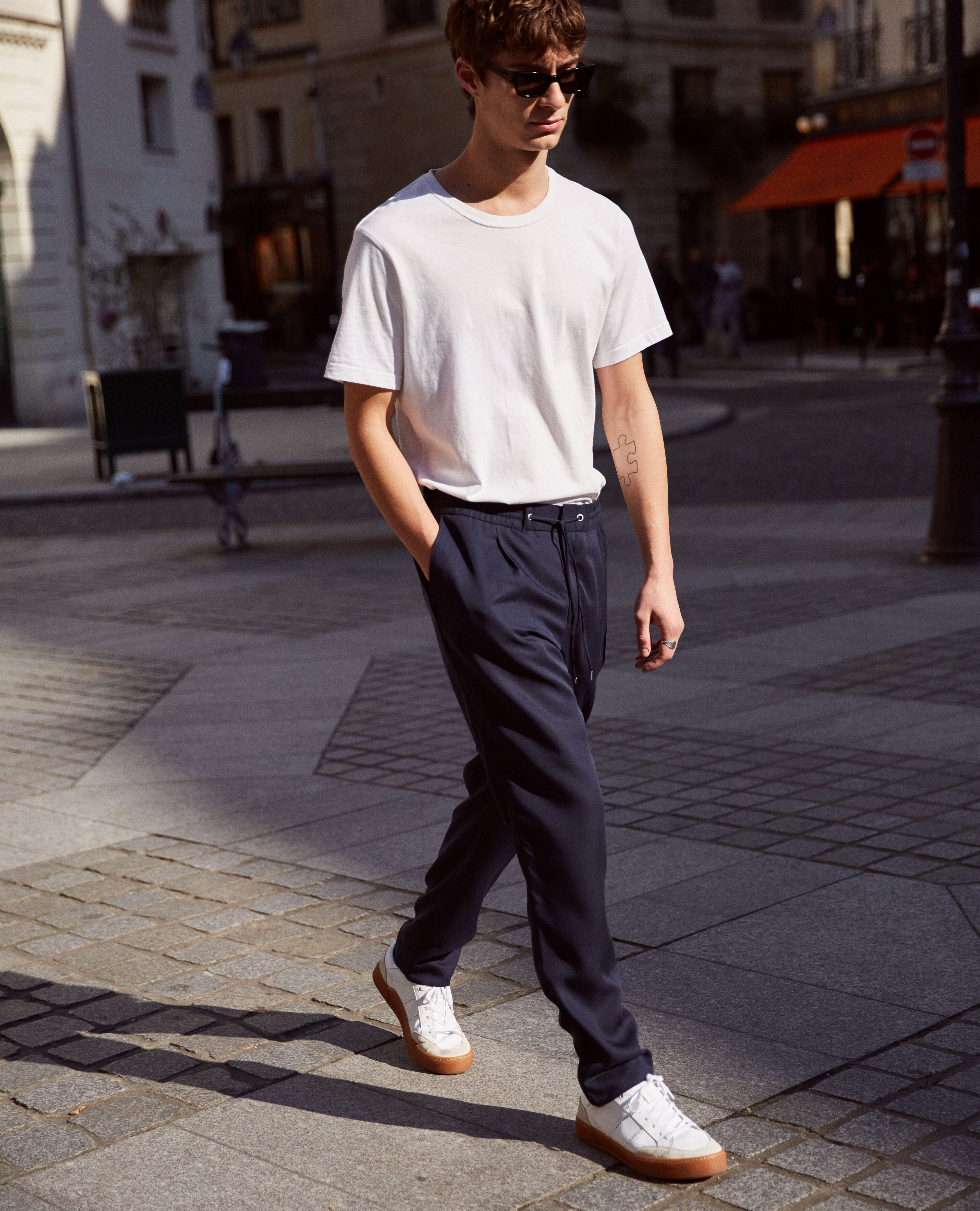 Navy hotsell twill pants