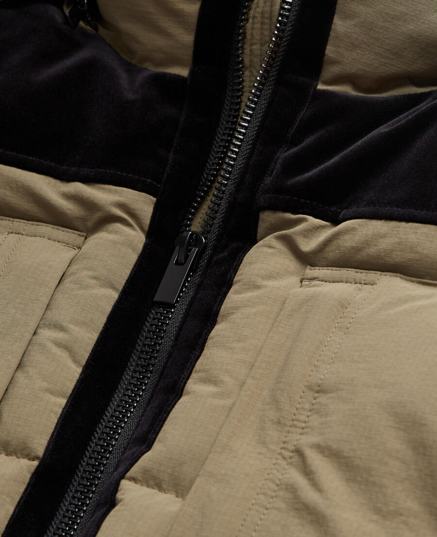 khaki down jacket