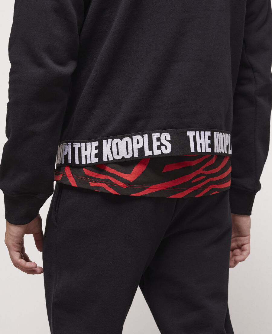 schwarzes sweatshirt mit the kooples logo