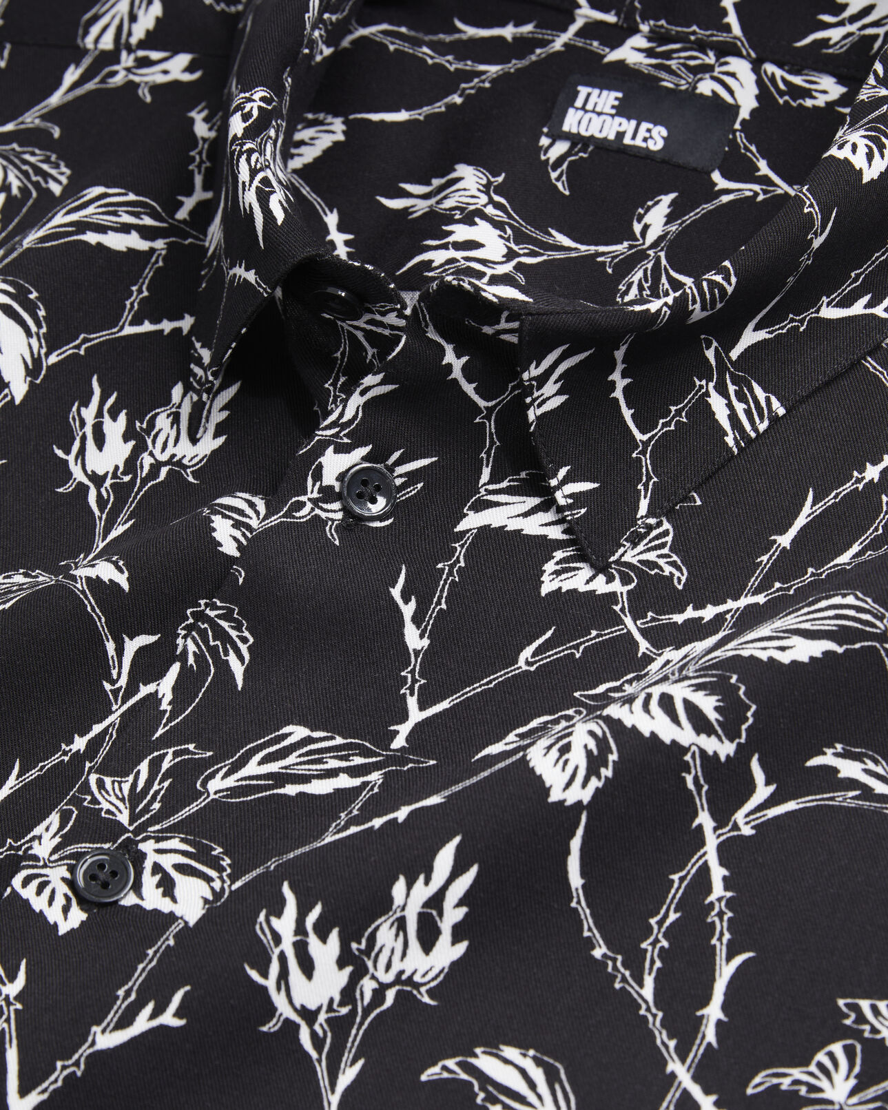 The Kooples HOMBRE BLACK WHITE camisa estampada