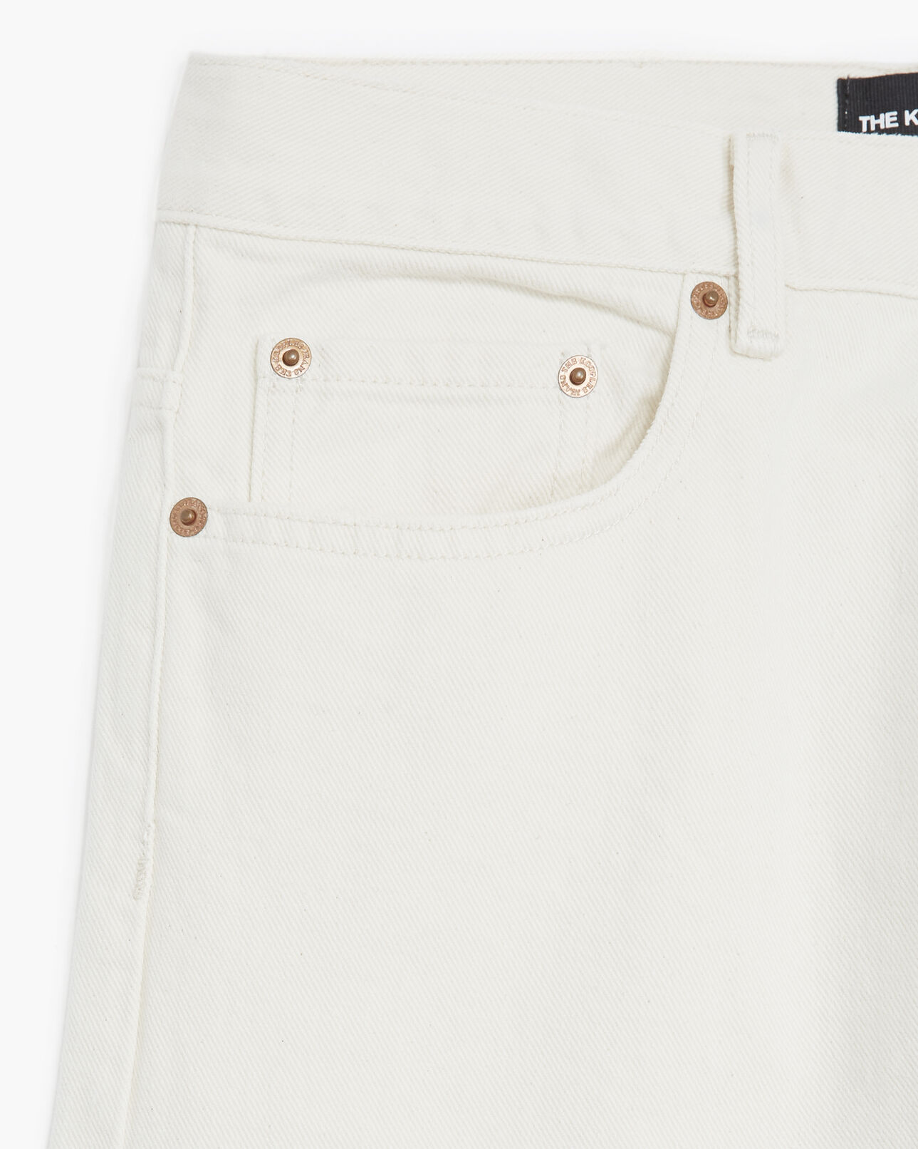 The Kooples HERREN OFF WHITE destroyed-jeans ecrufarben gerader schnitt