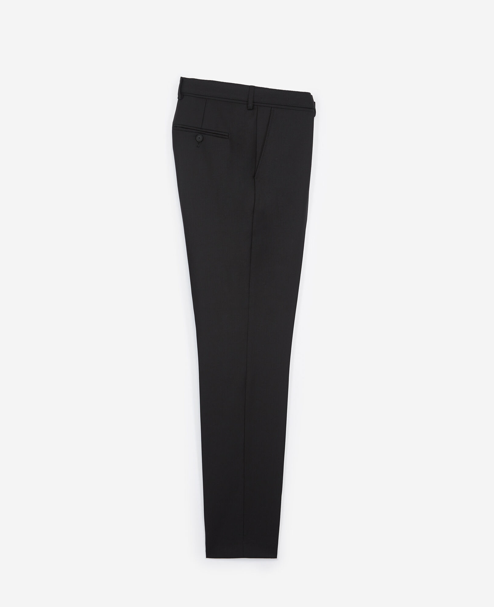 The Kooples MEN BLACK black wool fitted suit trousers