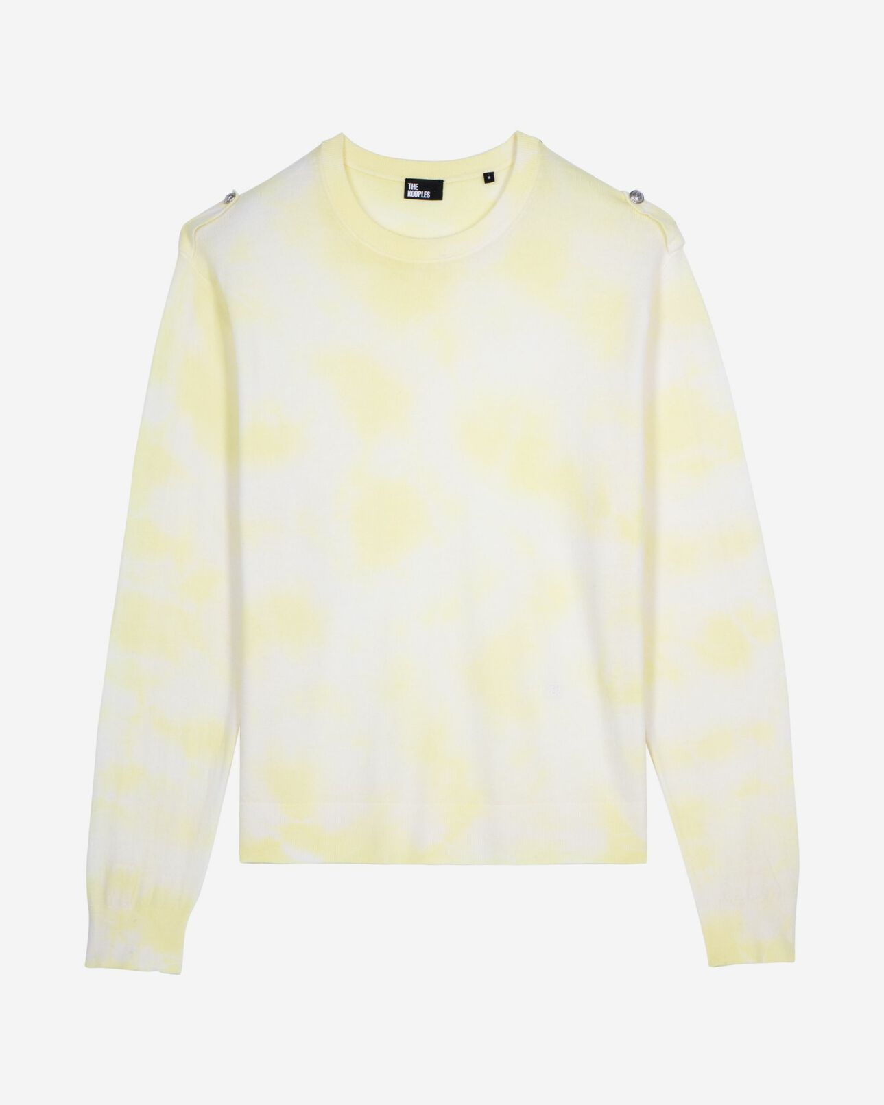 The Kooples HOMBRE YELLOW - ECRU jersey lana merina tie and dye amarillo