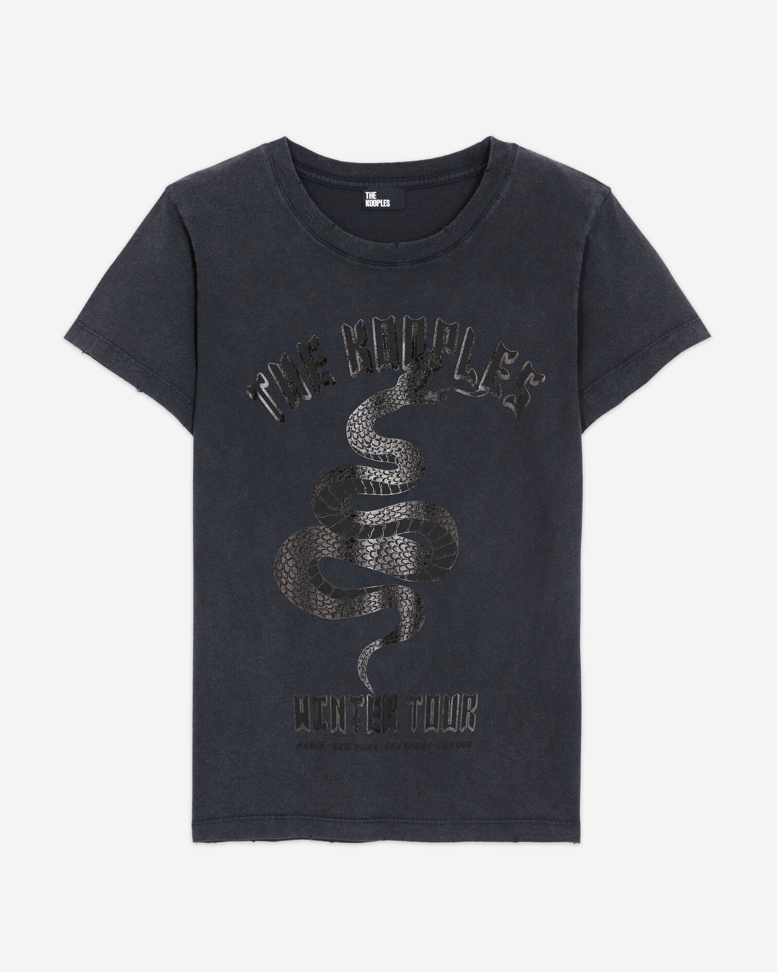 T-shirt sérigraphié noir, BLACK, hi-res image number null