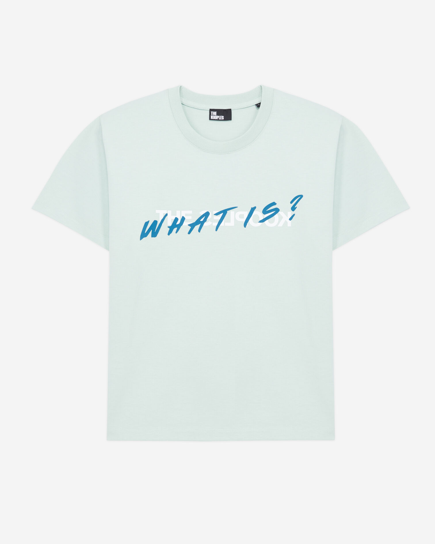 Hellgrünes T-Shirt Damen mit „What is“-Schriftzug, OCEAN, hi-res image number null