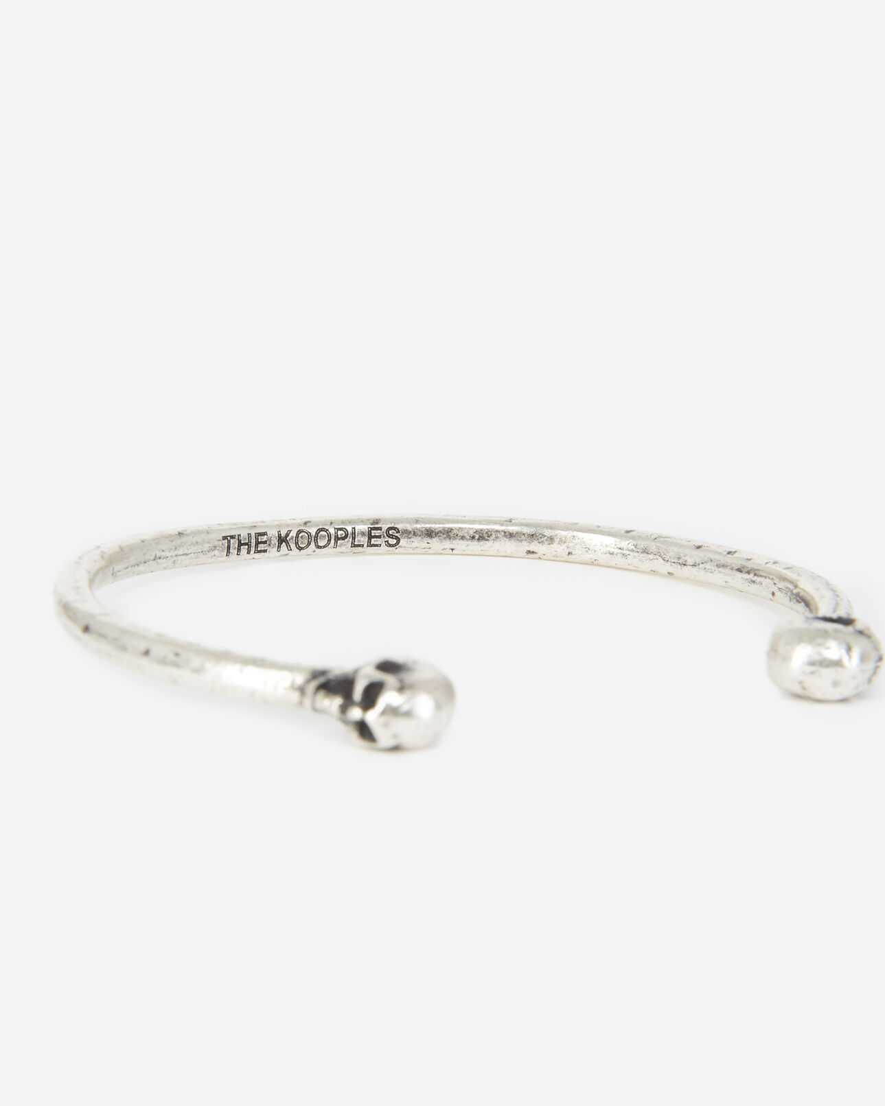 The Kooples MEN ANTIC SILVER silver brass skull bangle