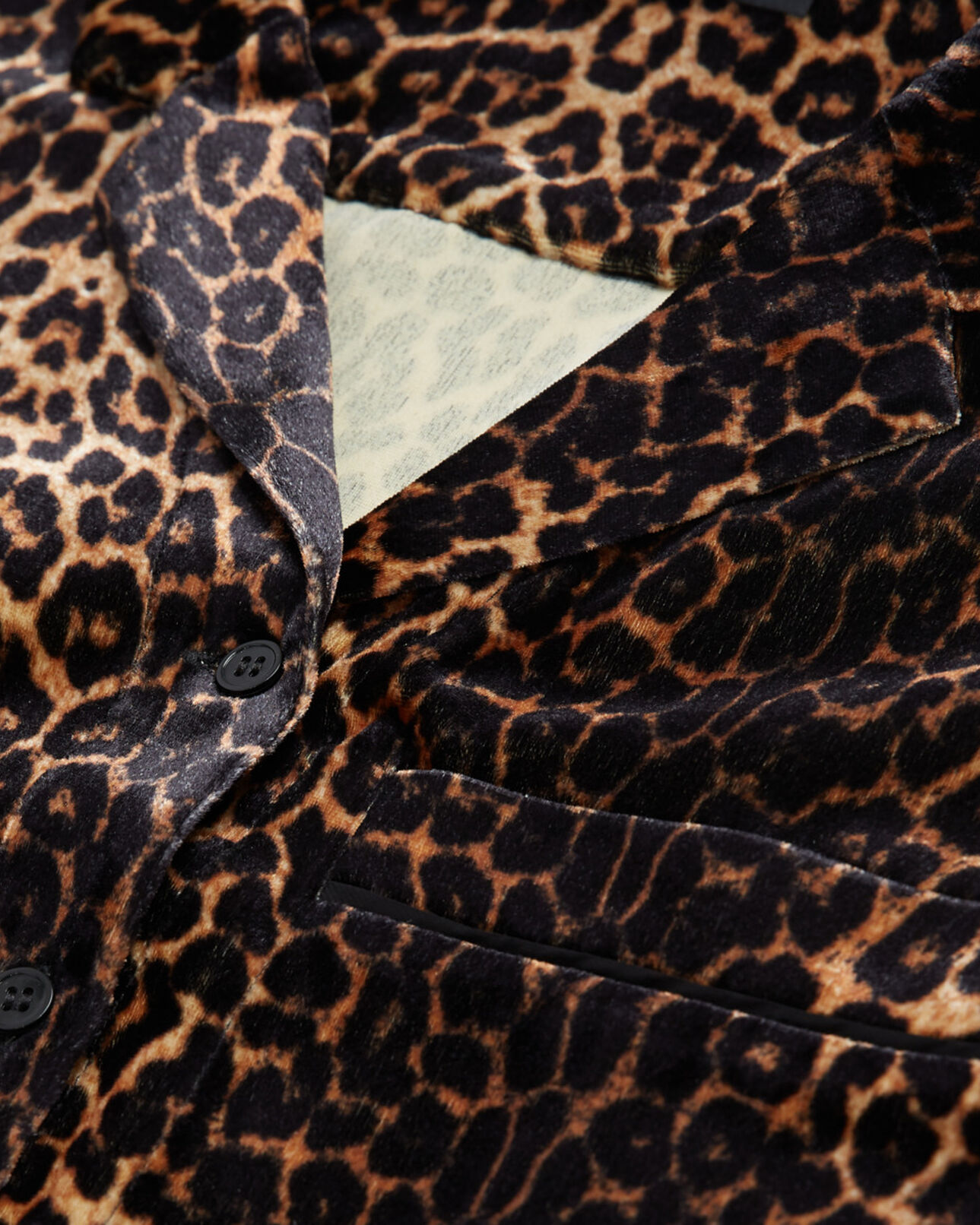 The Kooples WOMEN LEOPARD velvet leopard print shirt
