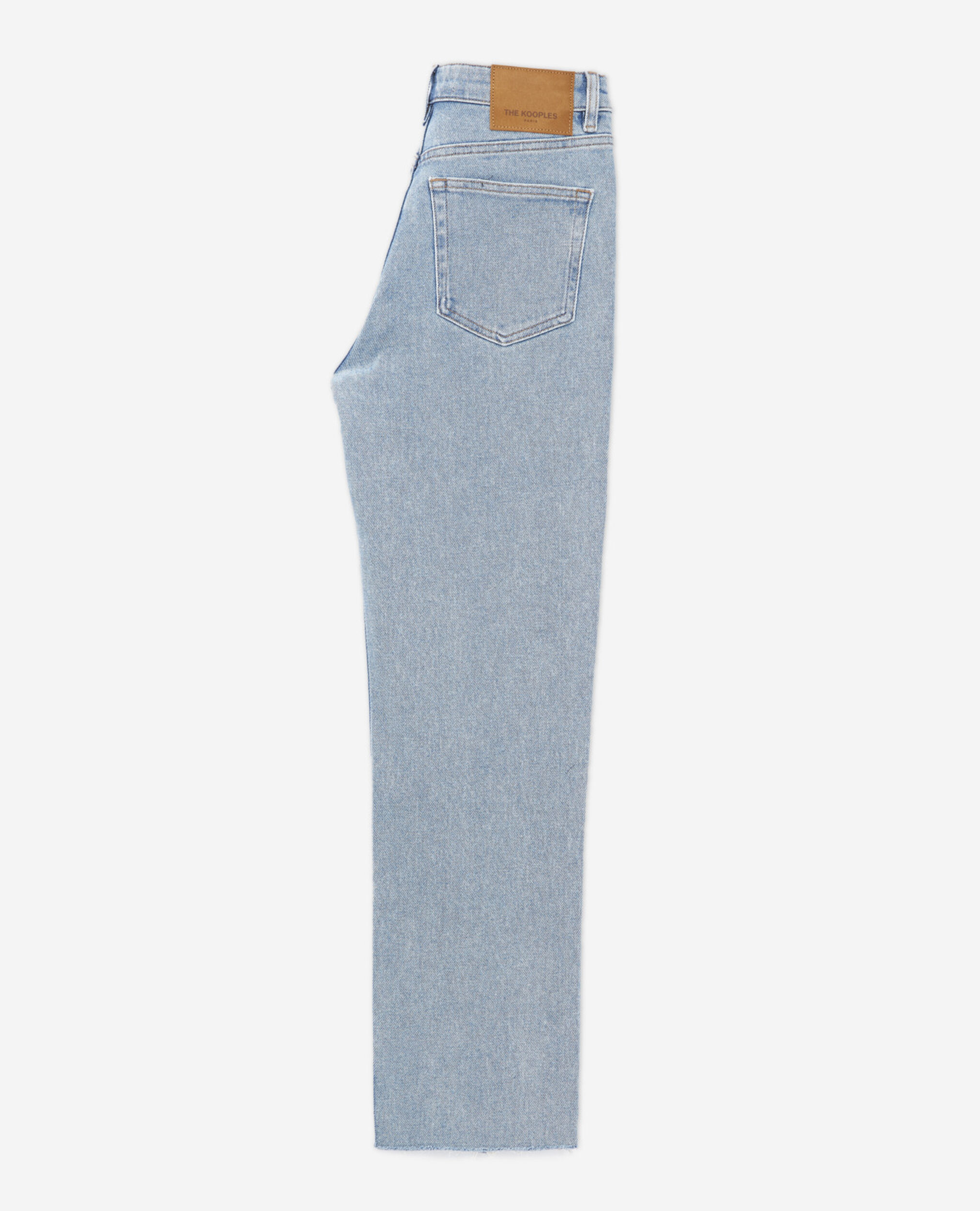 Faded, ripped blue jeans, BLUE WASHED, hi-res image number null