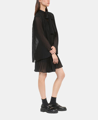 The Kooples F BLACK short black pleated dress