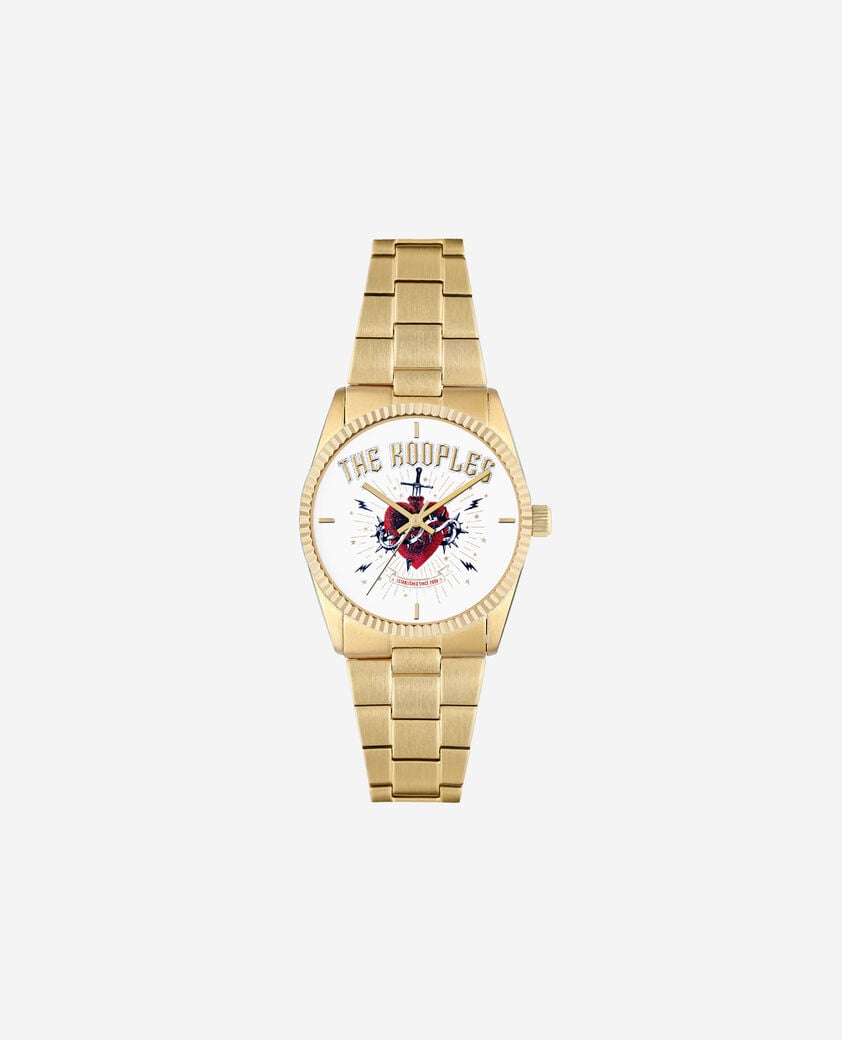 The Kooples MIXTE GOLD montre heart - dagger dor&eacute;e