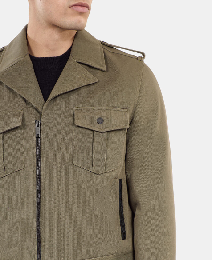 The Kooples H OLIVE NIGHT khaki officer-style jacket