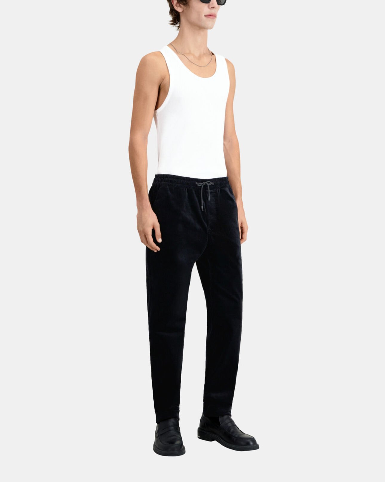 The Kooples MEN BLACK black corduroy trousers