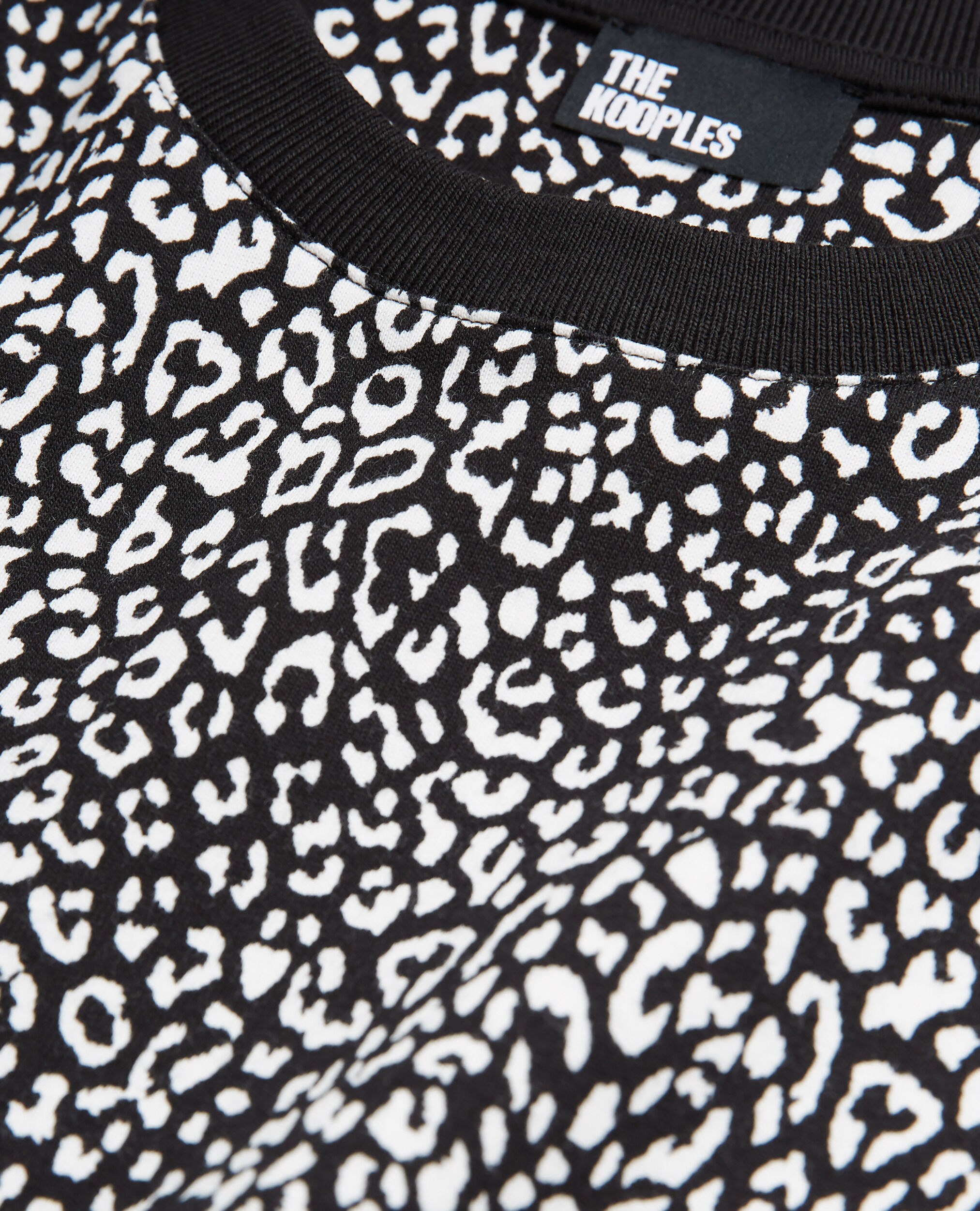T-shirt léopard noir, ECRU, hi-res image number null