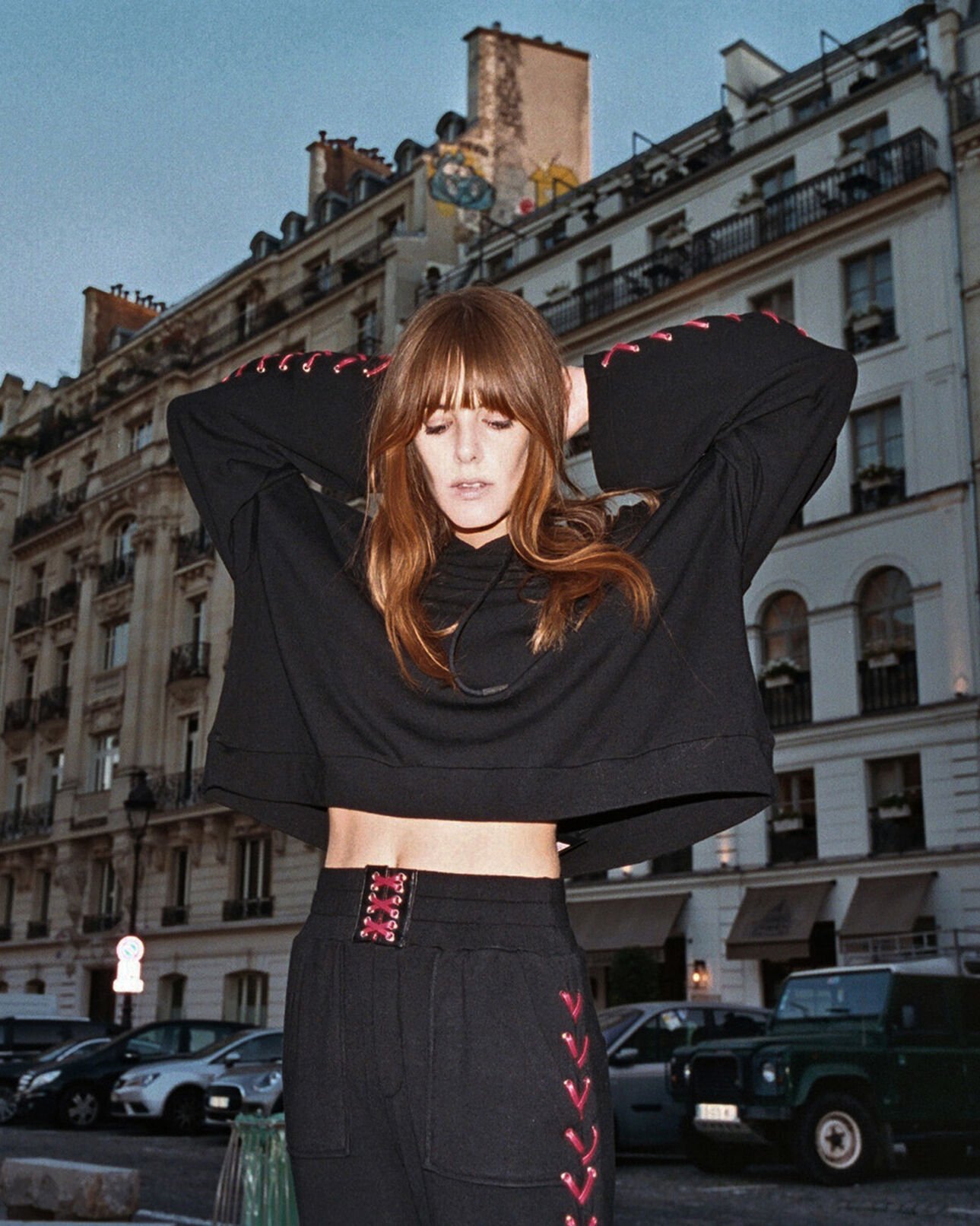 The Kooples WOMEN BLACK - RED trousers