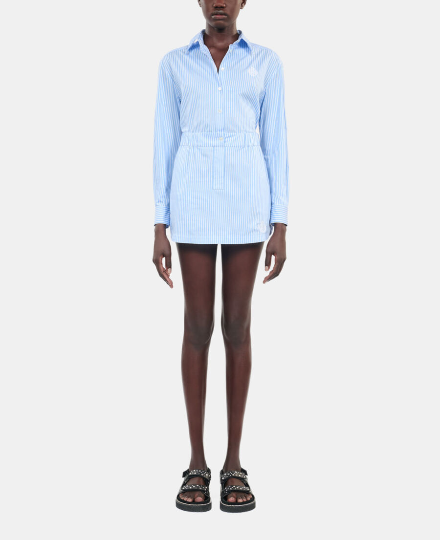 The Kooples DAMEN BLUE WHITE kurzer rock mit streifen