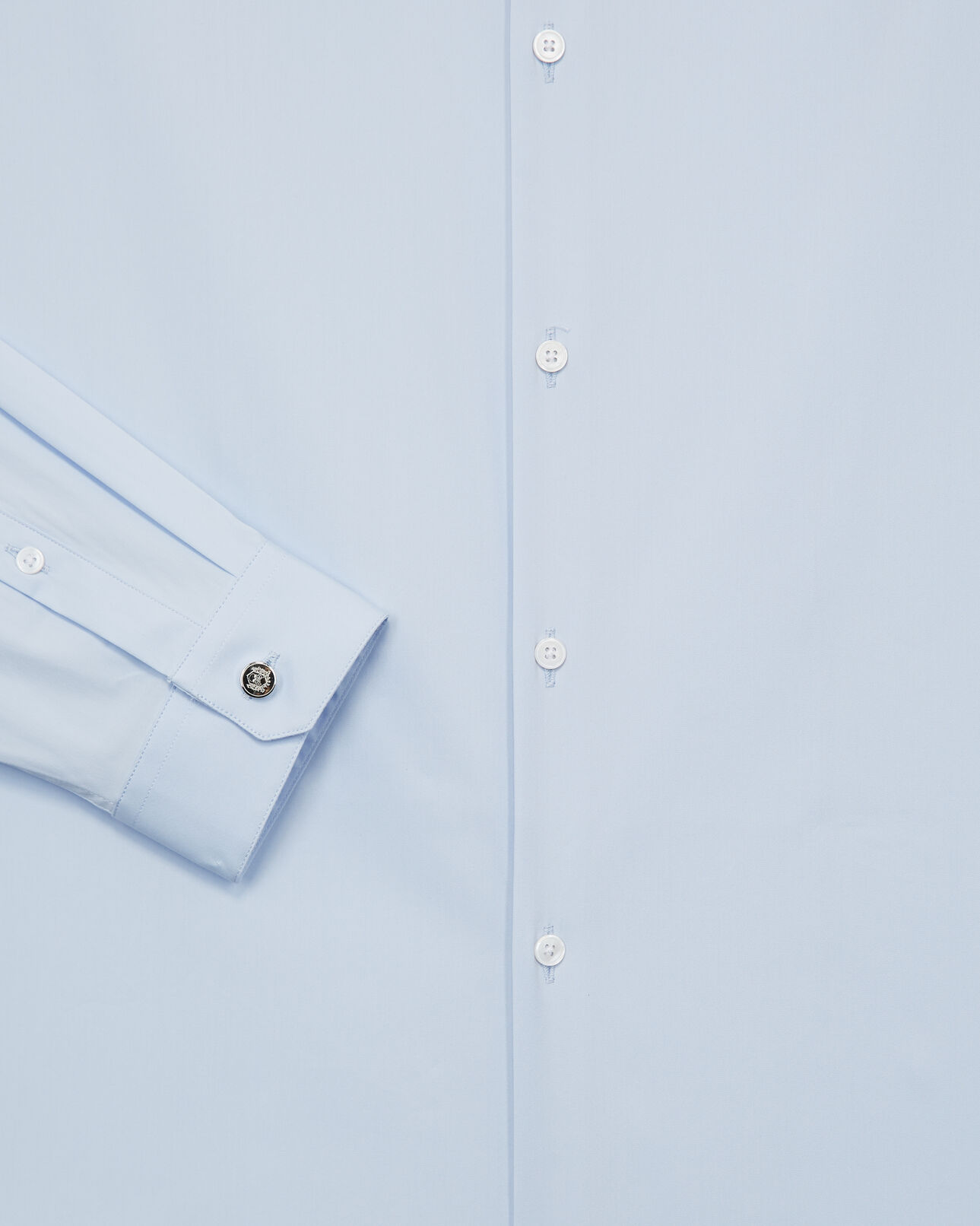 The Kooples MEN BLUE SKY sky blue poplin formal shirt