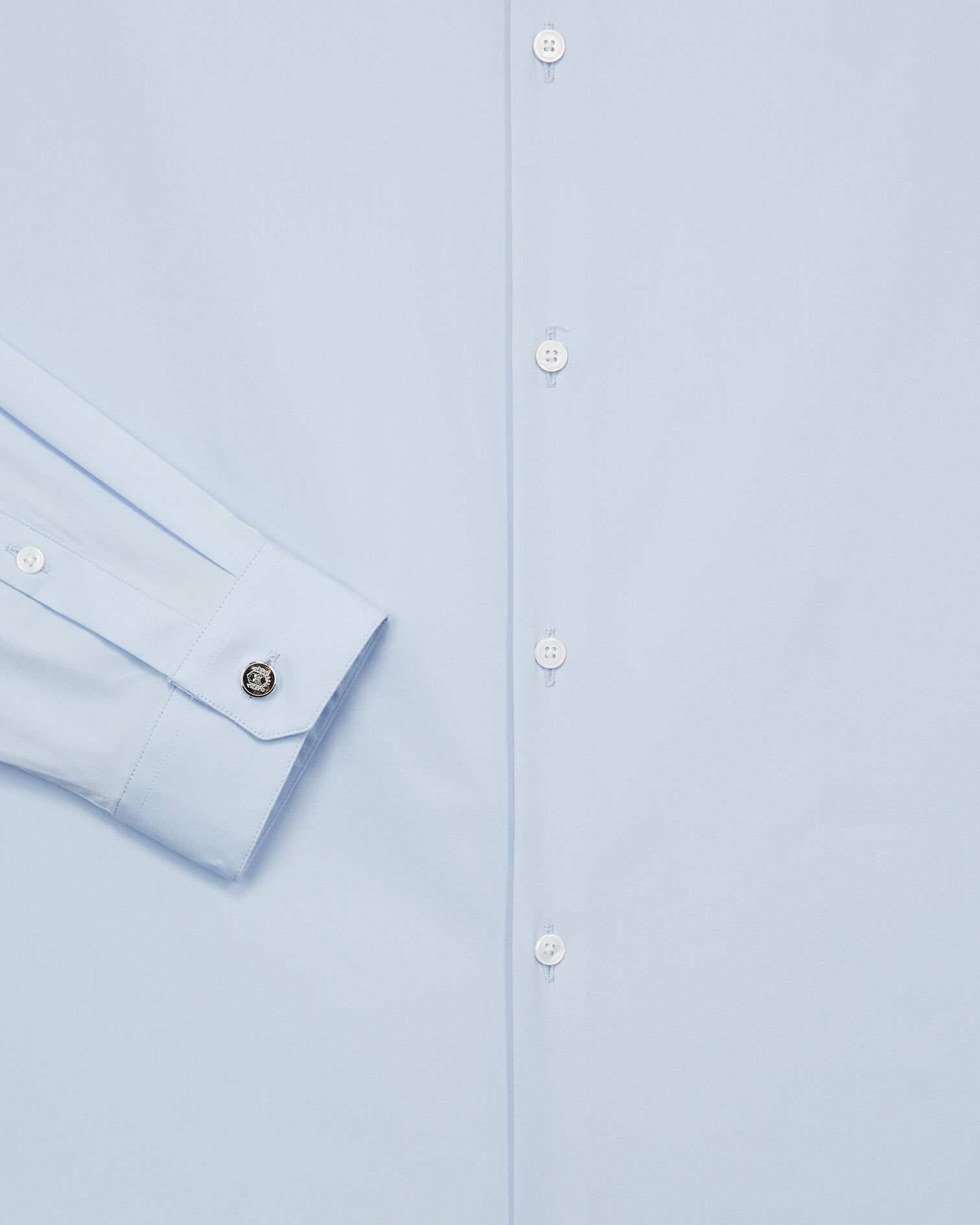 Sky blue poplin formal shirt, BLUE SKY, hi-res image number null