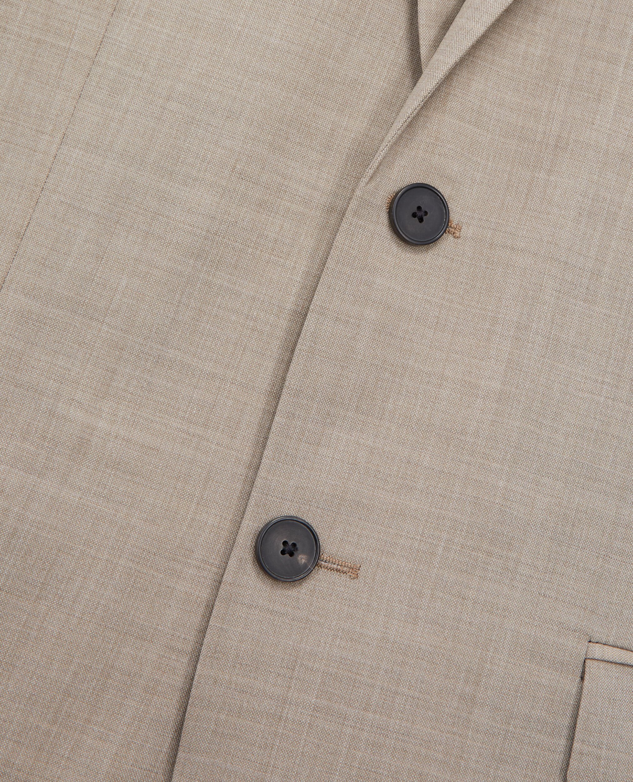 Beige wool suit jacket, BEIGE MELANGE, hi-res image number null