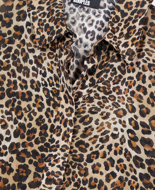 The Kooples FEMME LEOPARD chemise en soie imprimé léopard