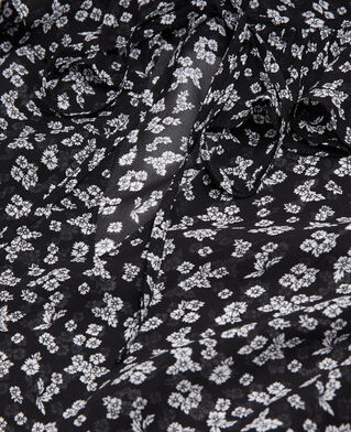 The Kooples MUJER BLACK-ECRU top estampado volantes