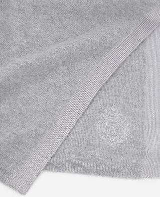 The Kooples MIXED MIDDLE GREY MEL grey cashmere scarf