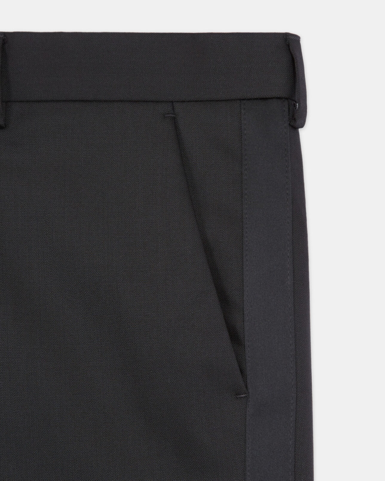 The Kooples MEN BLACK black wool pants