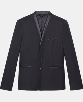 The Kooples HOMME BLACK blazer en laine noir