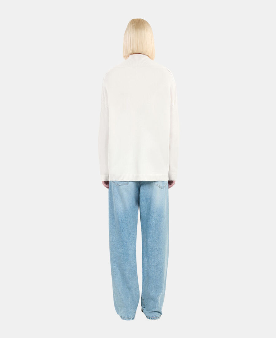 The Kooples FEMME ECRU pull en cachemire écru