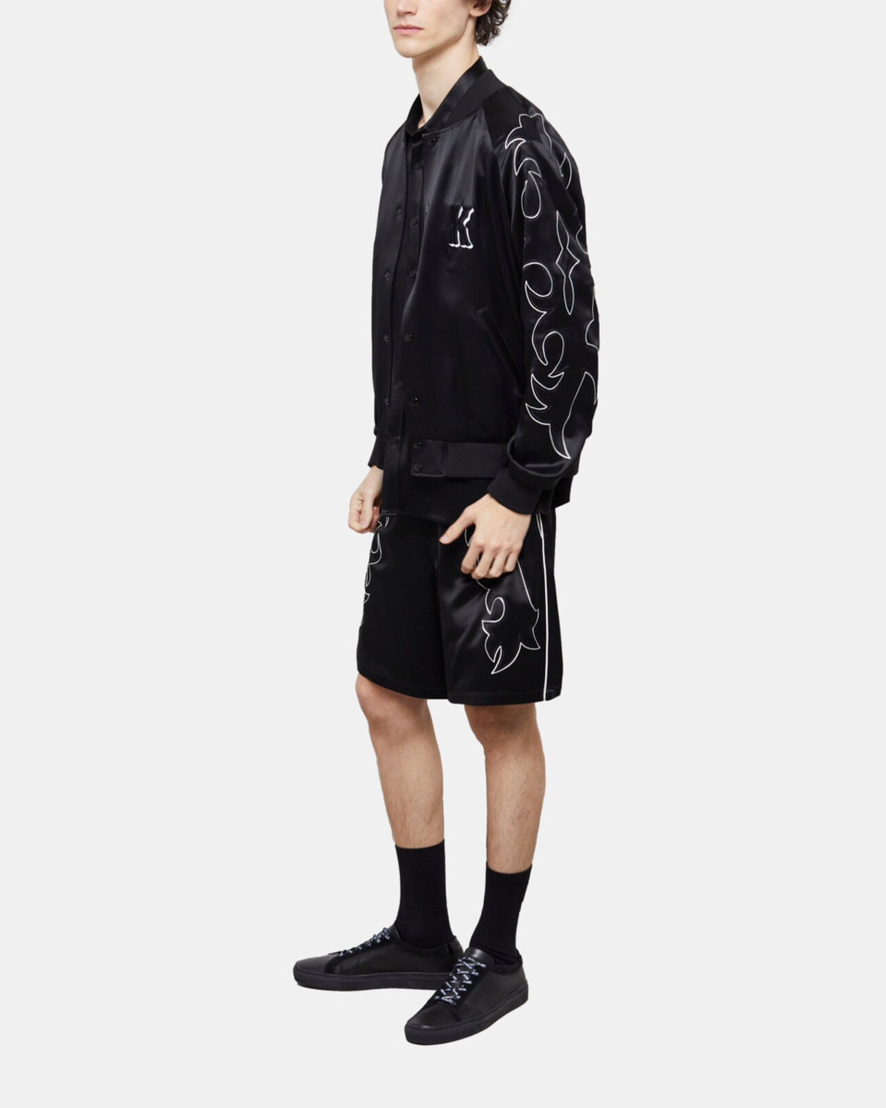 The Kooples HOMME BLACK chemise casual noire