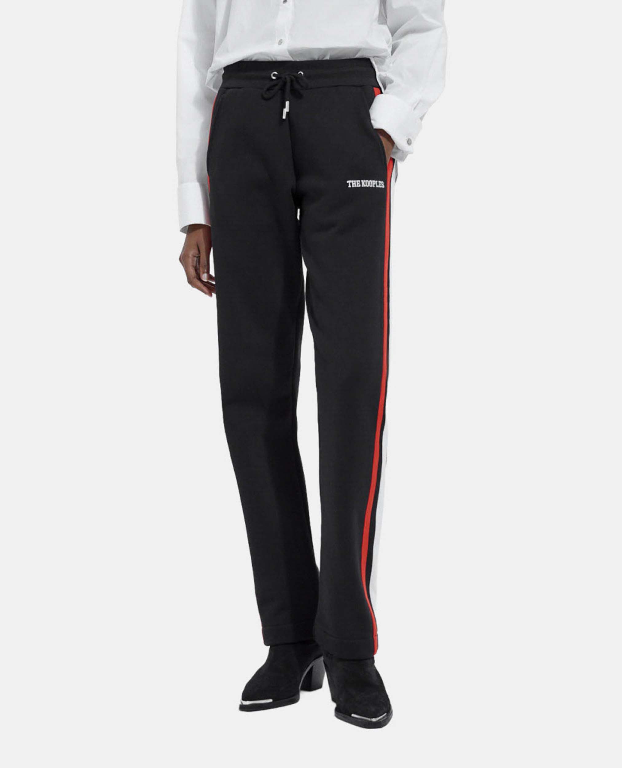 Straight-cut joggers, BLACK, hi-res image number null