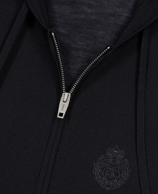 The Kooples MEN BLACK black wool hooded cardigan