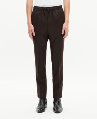The Kooples H BROWN brown wool straight pants