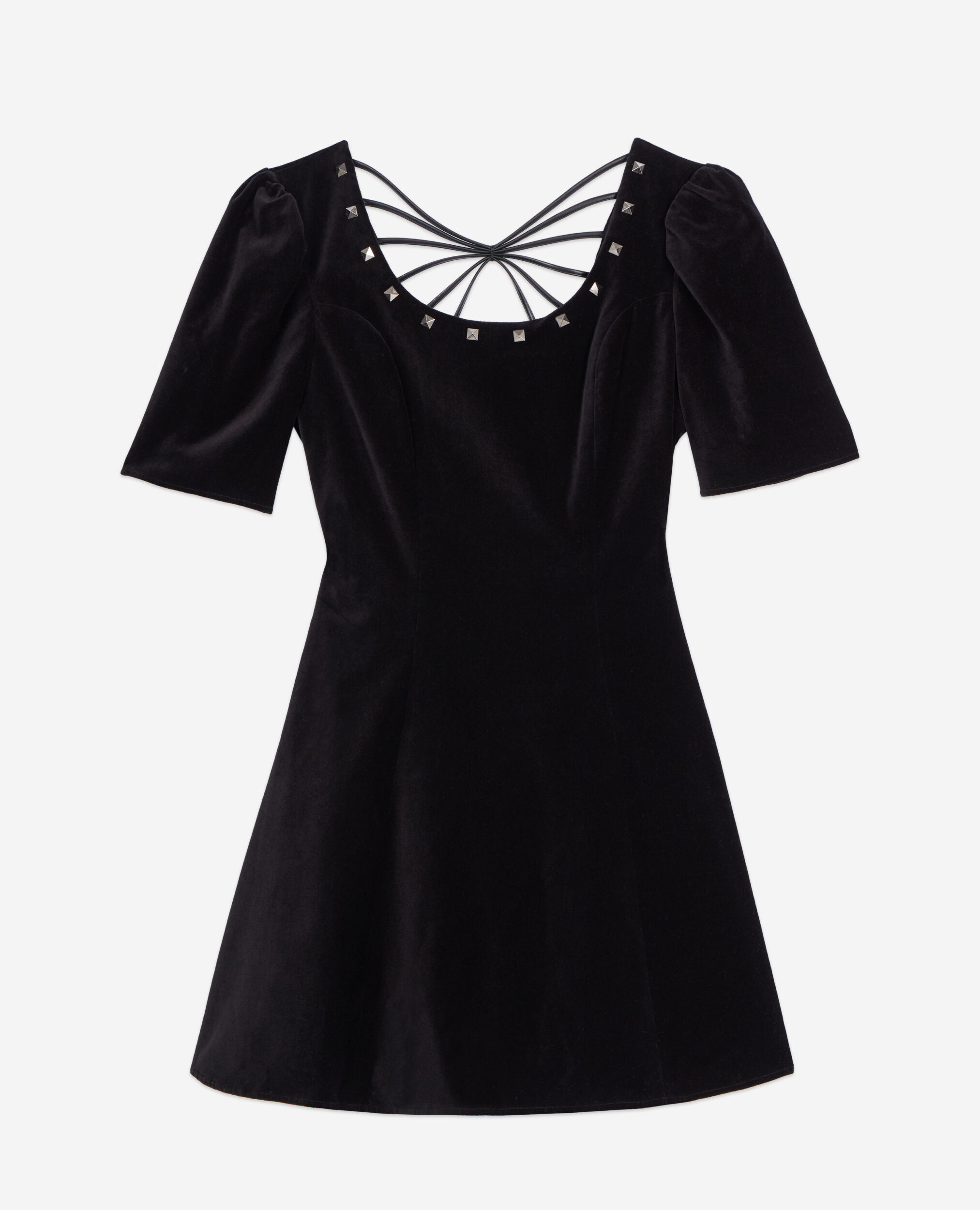 Black velvet dress short 2025