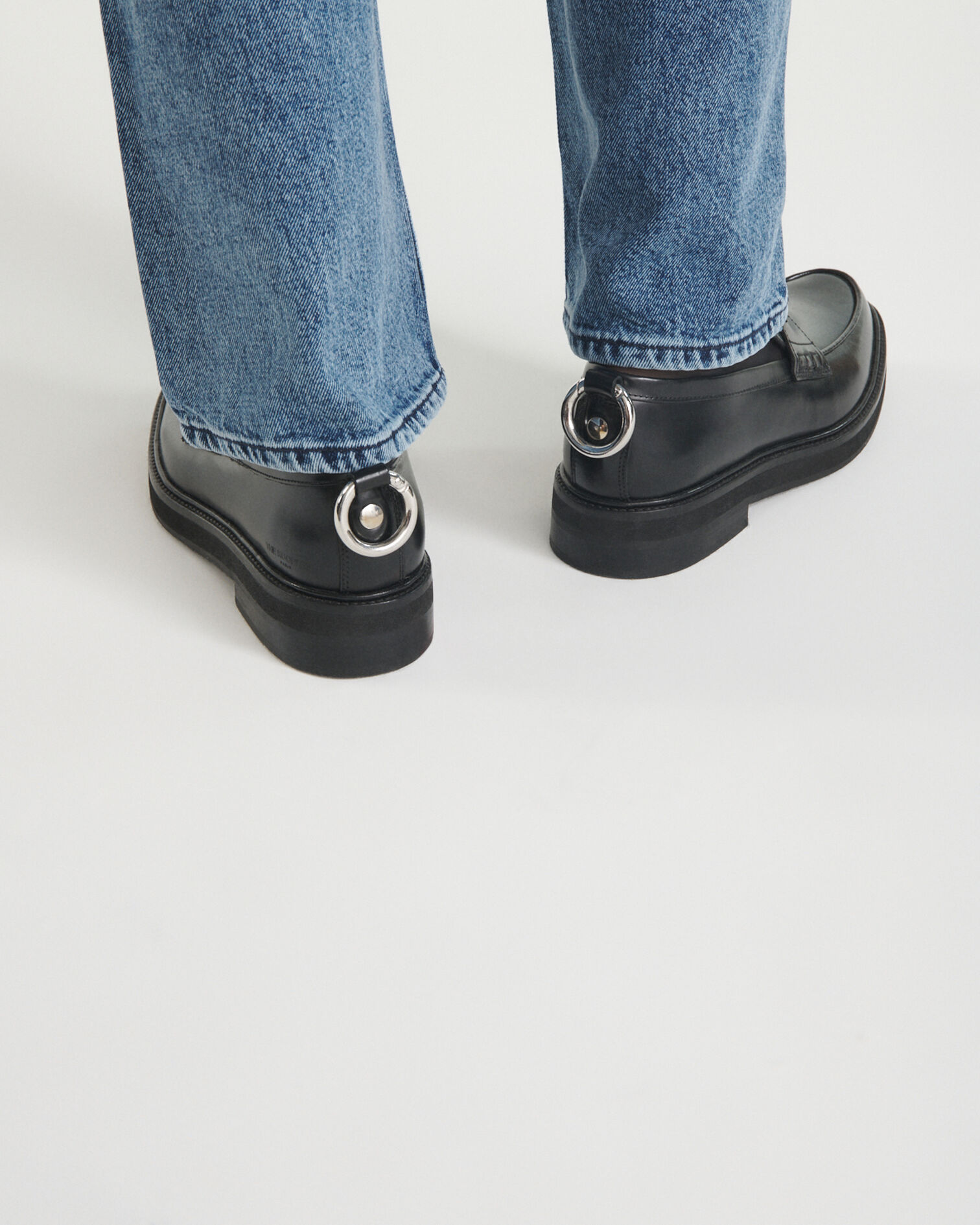 Mokassins schwarz Glacé-Leder dick, BLACK, hi-res image number null