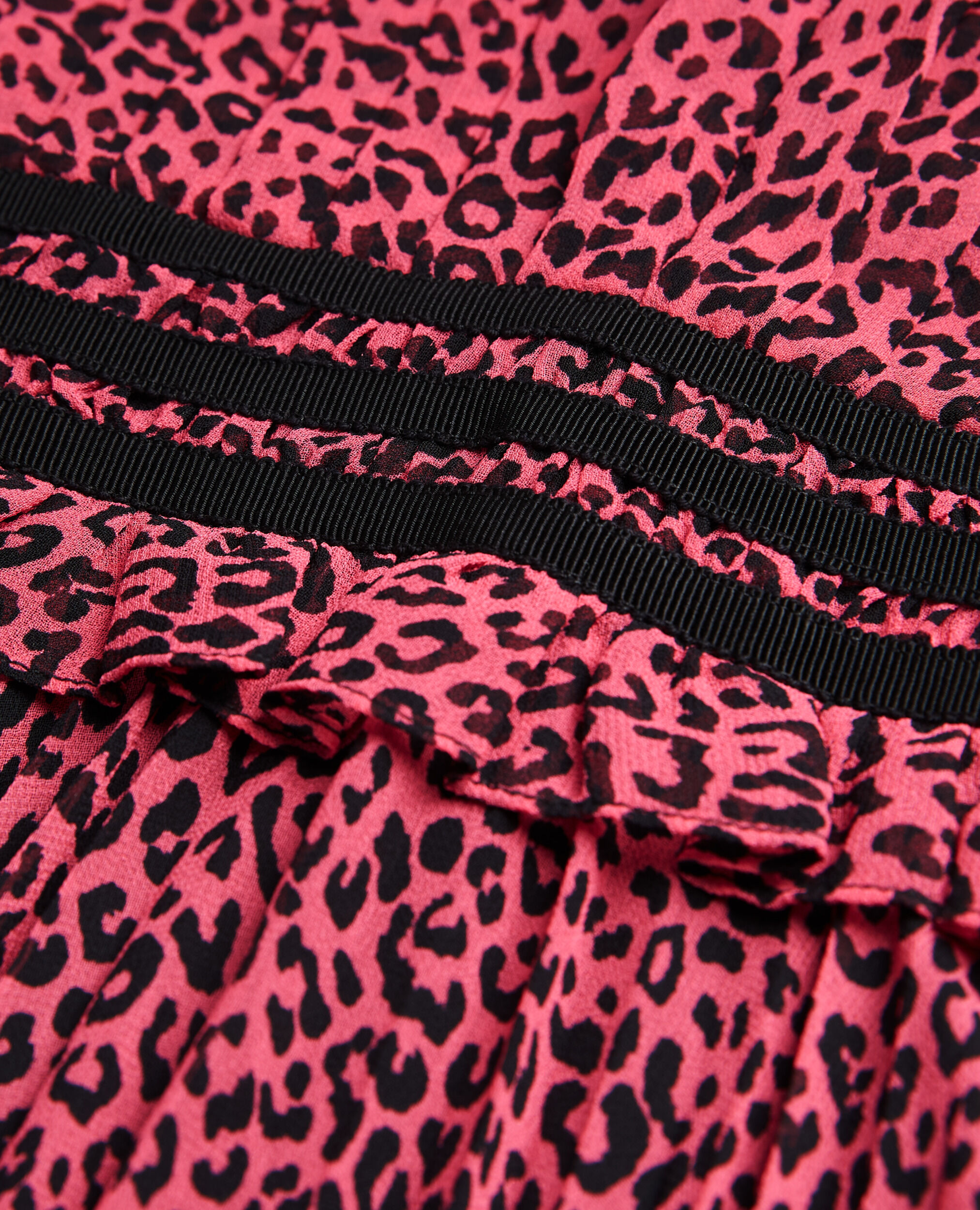Vestido corto estampado rosa, PINK BLACK, hi-res image number null