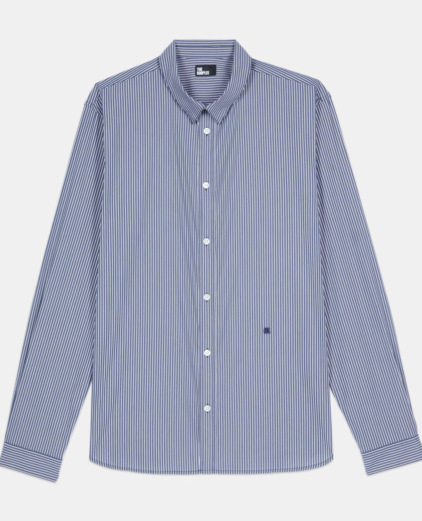 The Kooples MEN NAVY / WHITE striped shirt